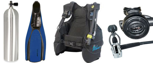 Hawaii scuba diving equipment