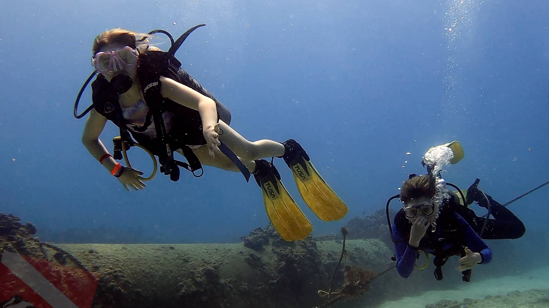 Child Scuba Diving in Hawaii